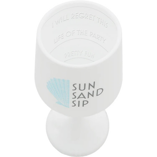 Sun Sand Sip Silicone Wine Glass