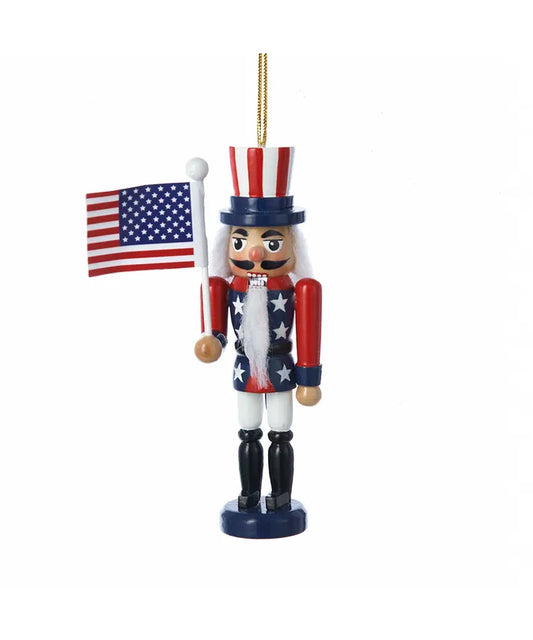 American Flag Nutcracker Ornament