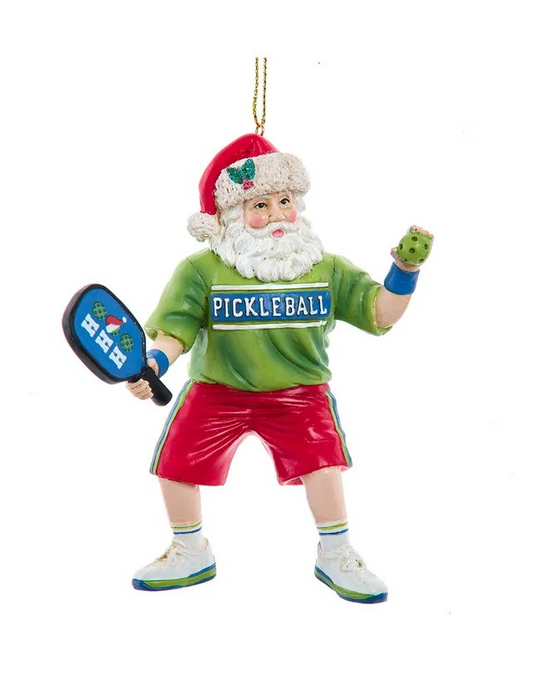 Pickleball Santa Ornament