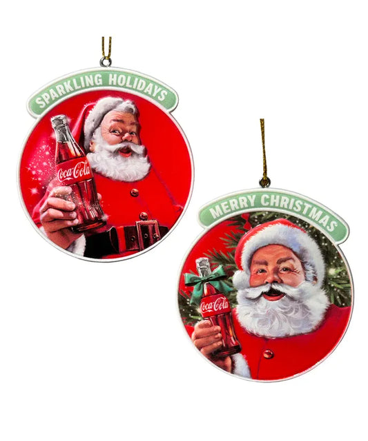 Coca-Cola Santa Ornament