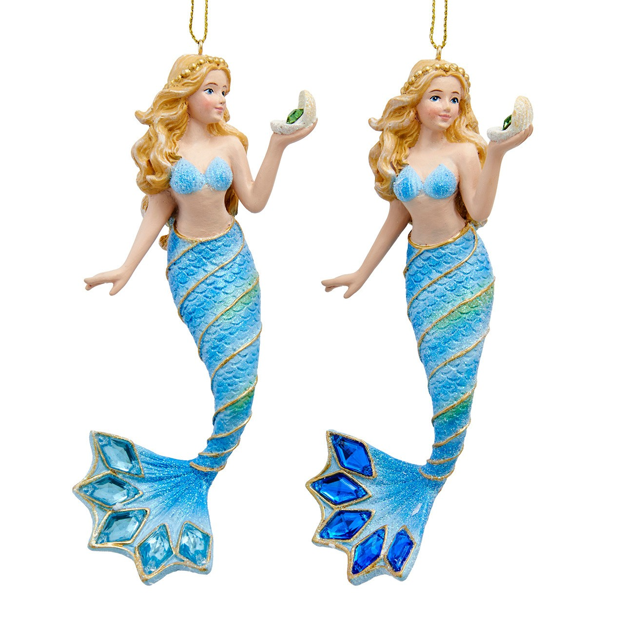 Mermaid With Blue Tail Ornament