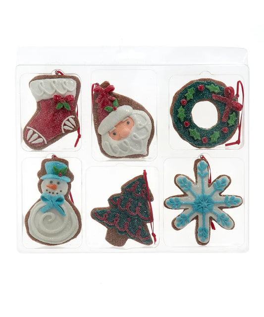 Christmas Cookie Ornament Set of 6