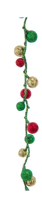 Green Glitter Multicolor Garland
