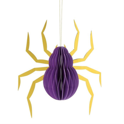 Honeycomb Halloween Spider Ornament
