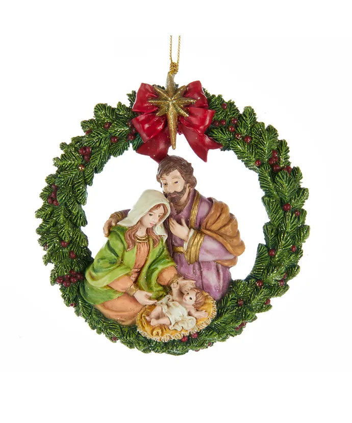 Nativity Wreath Ornament