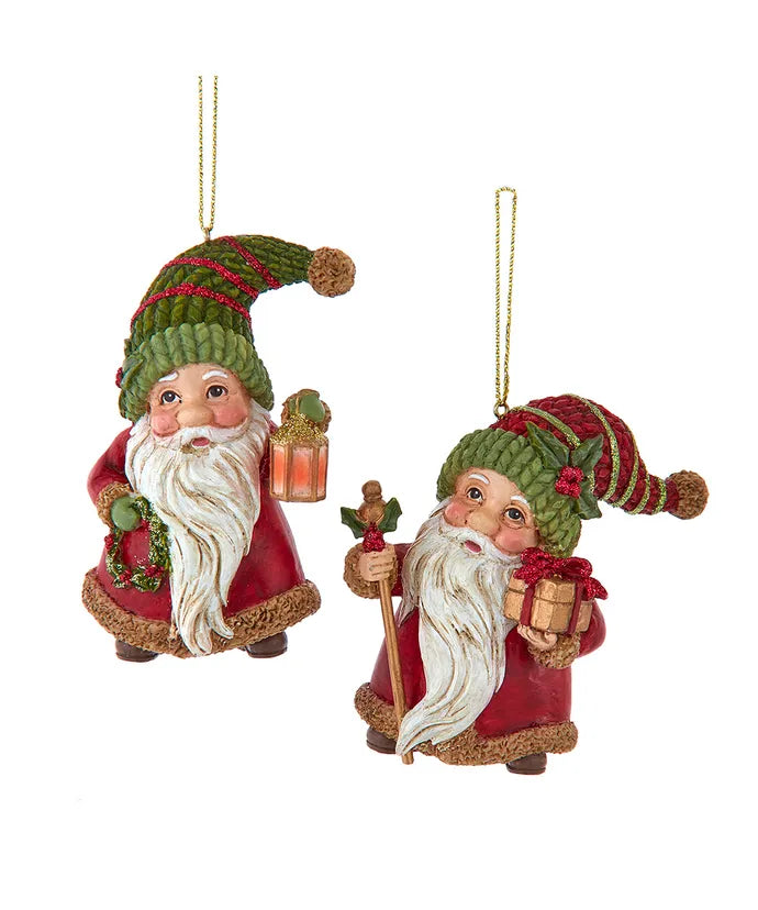 Gnome Santa Ornament