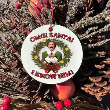 Elf Santa I Know Him Ornament