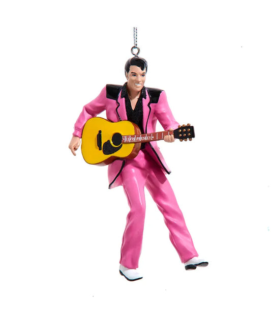 Elvis In Pink Suit Ornament