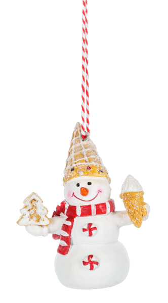 Sweet Snowman Tree Cookie Ornament