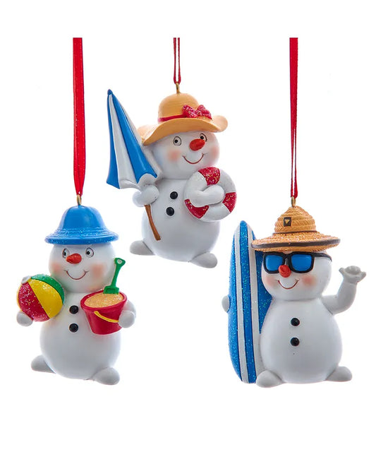 Beach Snowman Ornament