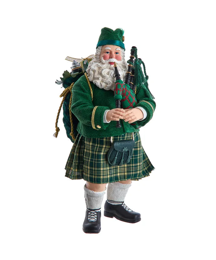 Irish Bagpiper Santa