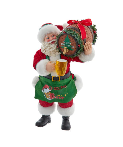 Beer Santa with Barrel