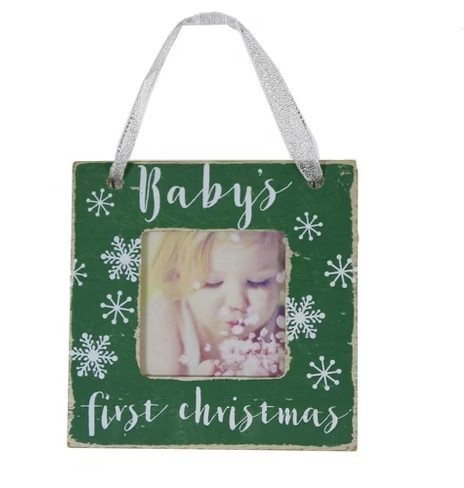 Christmas Frame Baby Ornament