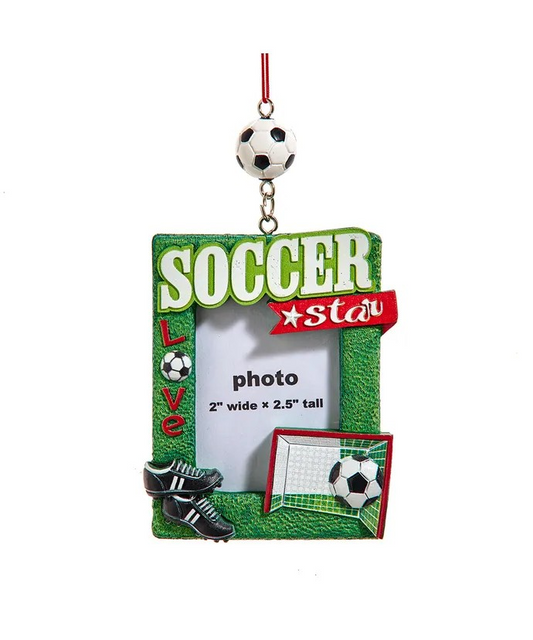 Soccer Photo Frame Ornament