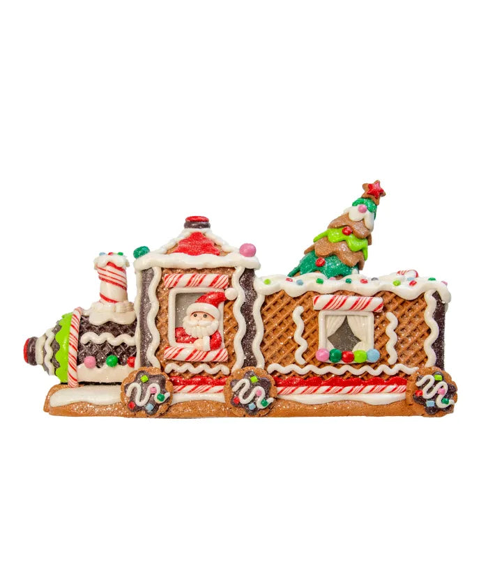 Gingerbread Santa Train Table Piece