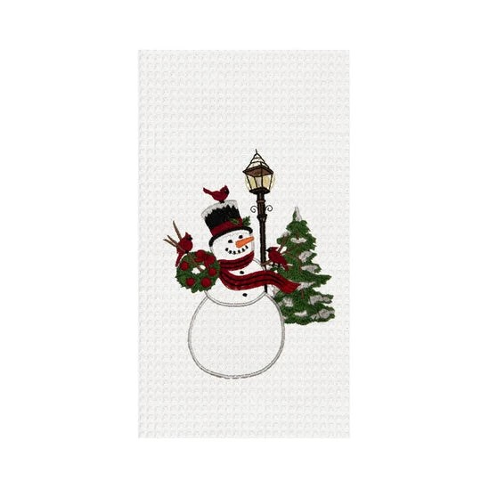 Snowman & Cardinal Towel