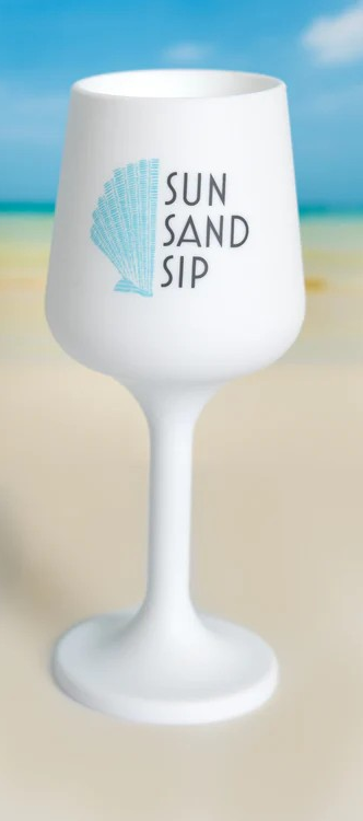 Sun Sand Sip Silicone Wine Glass