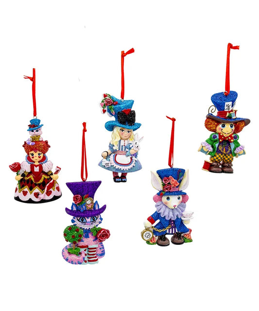 Alice In Wonderland Character Ornament