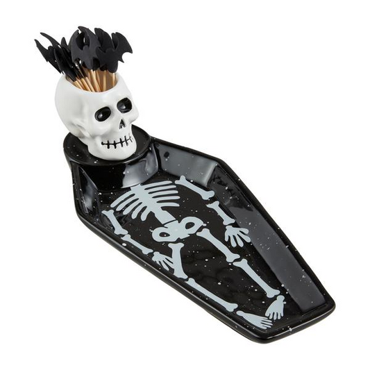 Skeleton Halloween Tray Tpicks Set