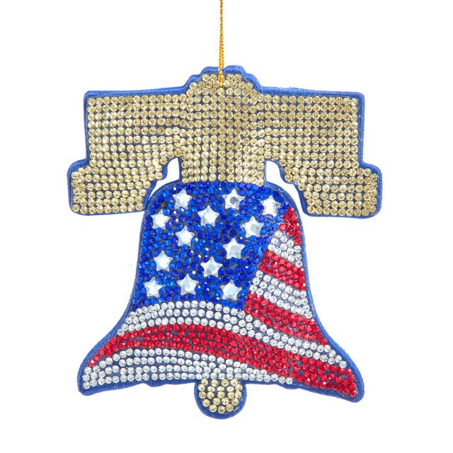 250th Liberty Bell Bedazzled Ornament