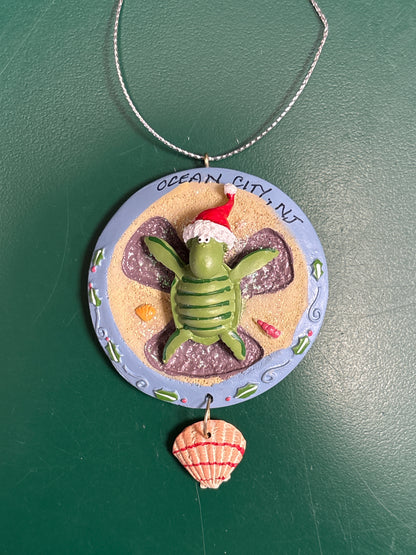 Turtle Sand Angel ornament