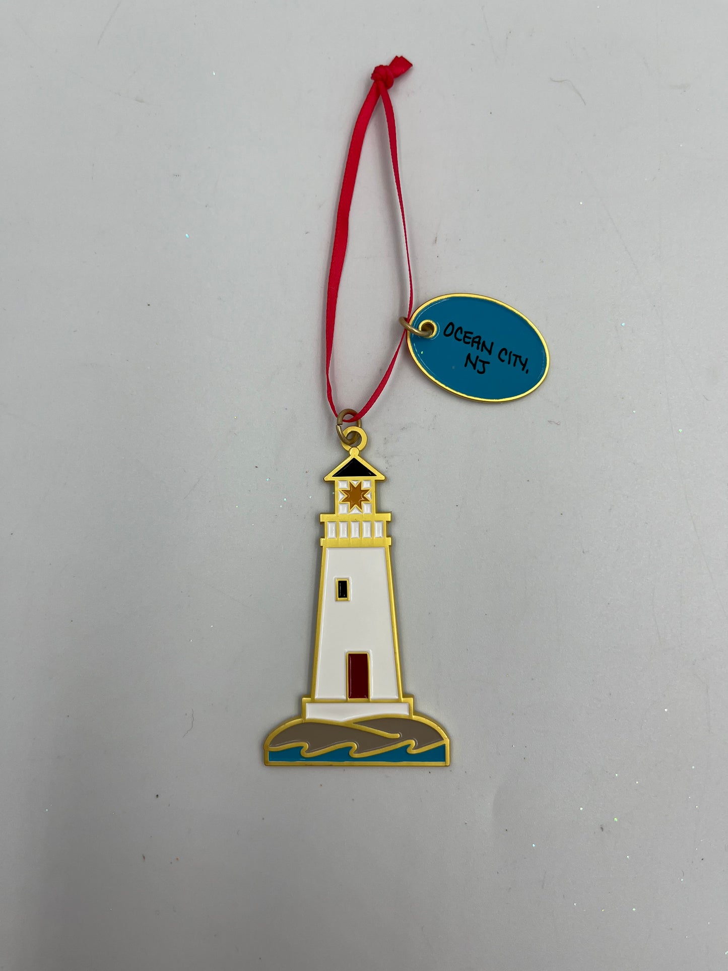 Lighthouse Enamel Ornament