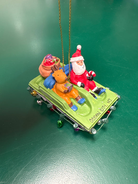 Paddle Boating Santa