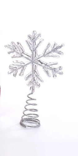 Silver Snowflake Topper