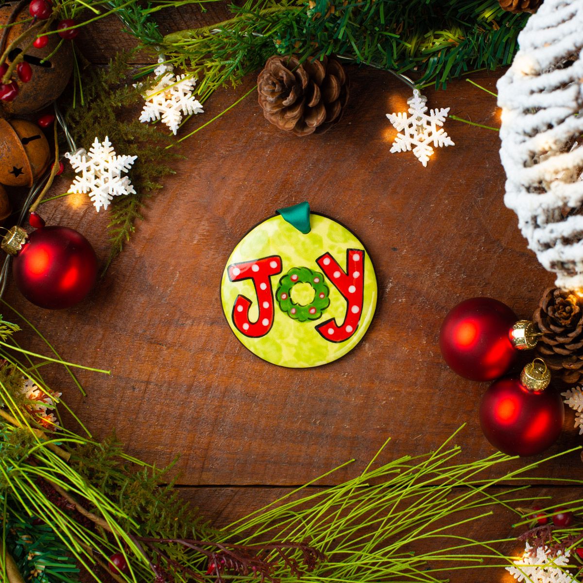 Joy Wreath Ornament