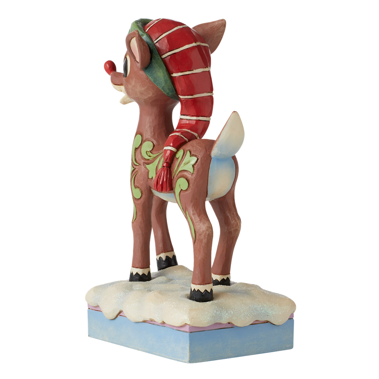 Rudolph In Long Hat Figurine