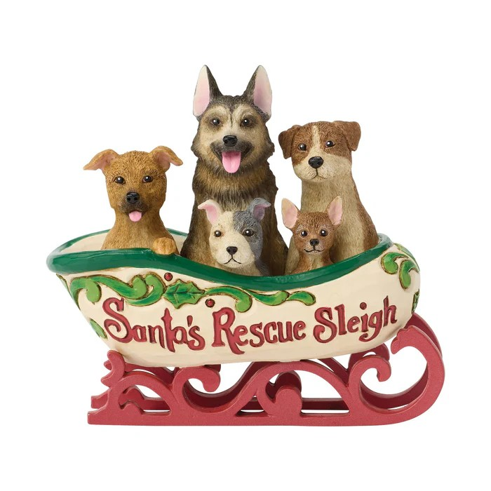 A Tail-Wagging Christmas Figurine