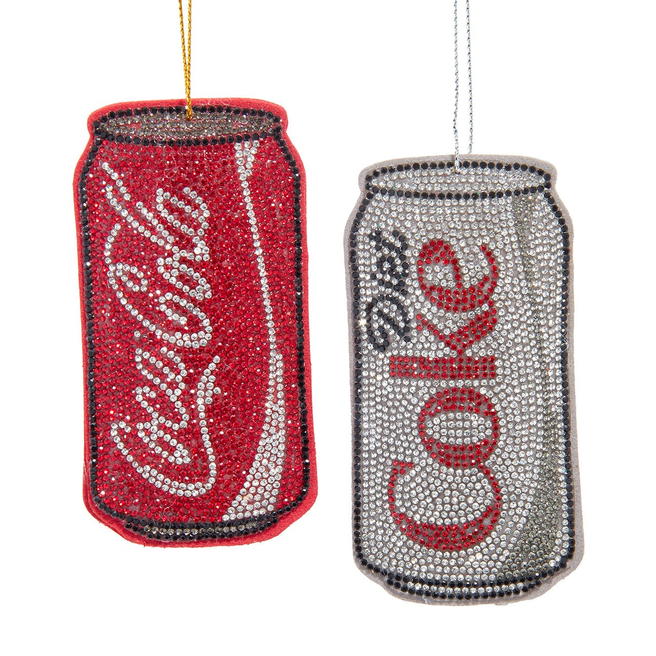 Coke or Diet Coke Can Bedazzled Ornament