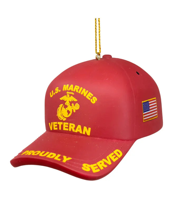 U.S. Marines Veteran Cap Ornament