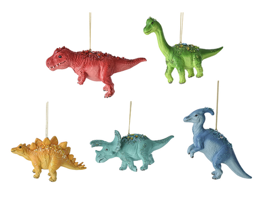 Dinosaur Glitter Ornament