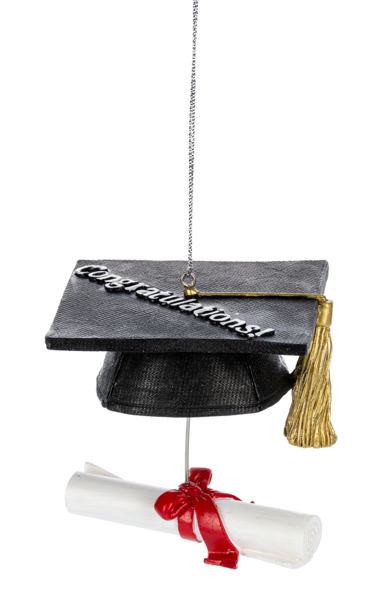 Graduation Hat With Diploma Ornament