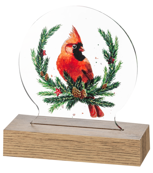 Cardinal Lit Decor