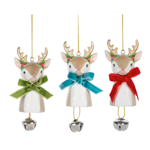 Reindeer With Bell Ornament