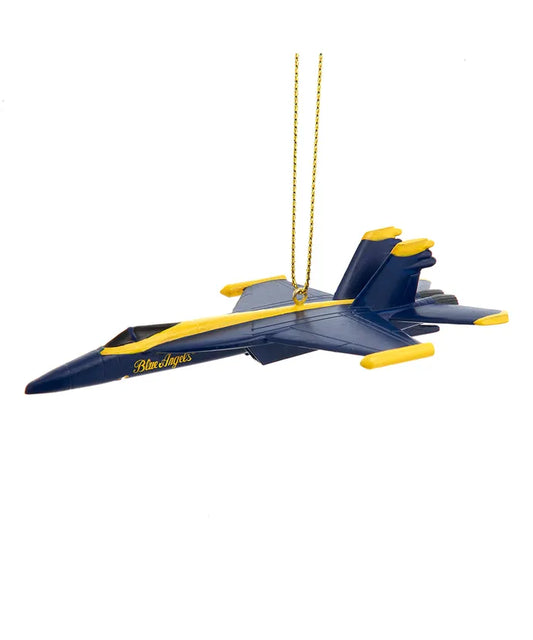 Navy Blue Angels Jet Ornament