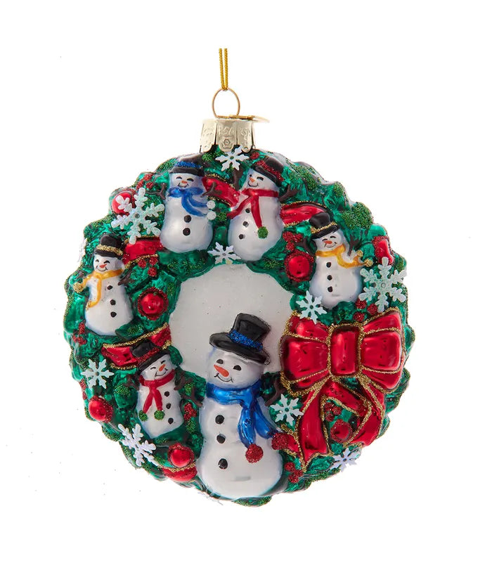 Snowman Wreath Ornament – Mia's Christmas Gallery