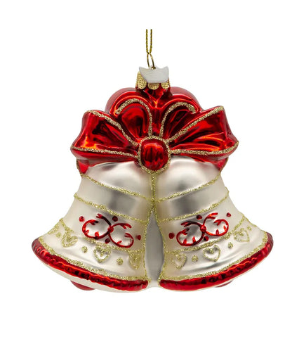 40TH Anniversary Bell Glass Ornament