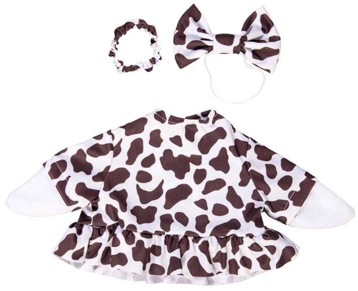 Cow Print Gown Goose Outfit