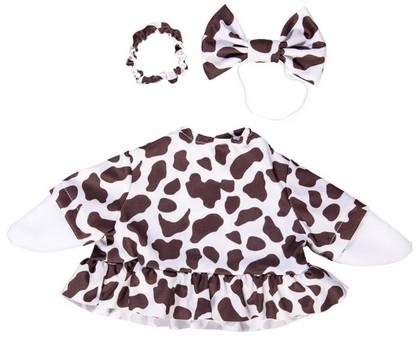 Cow Print Gown Goose Outfit