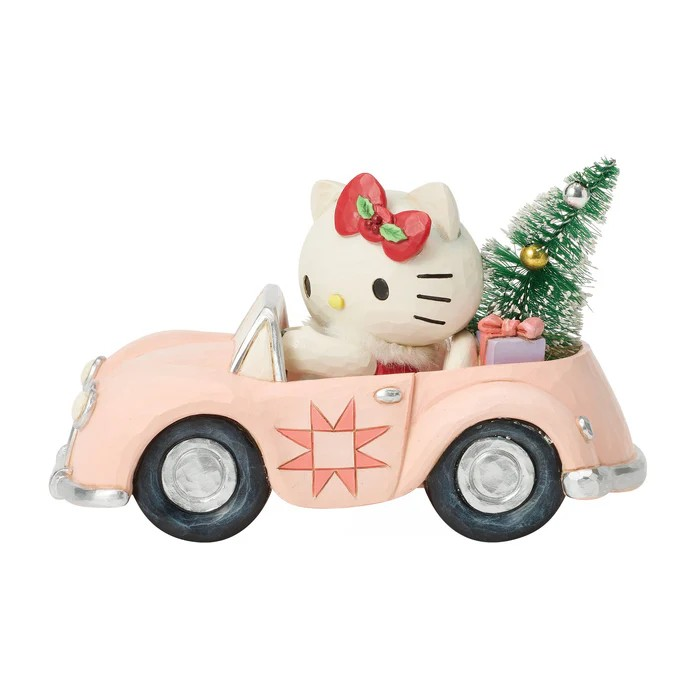 Hello Kitty Christmas Car Figurine