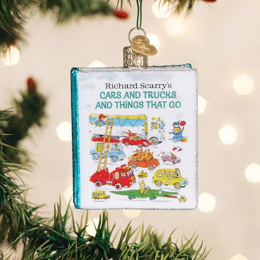 Cars & Trucks & Things That Go Book Ornament