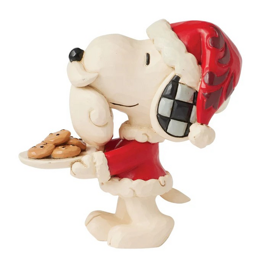 Santa Snoopy Mini Figurine