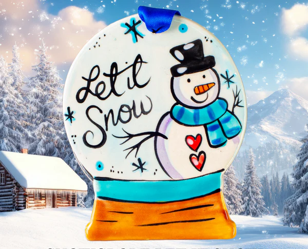 Snowglobe Let It Snow Ornament