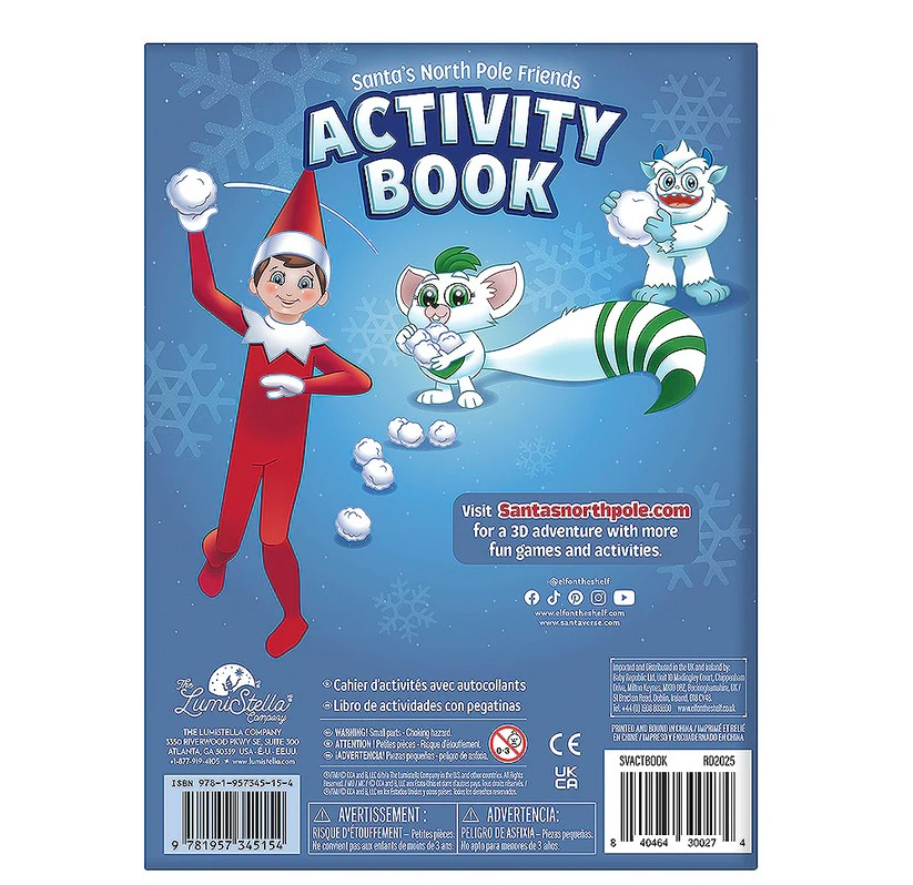 Santa's North Pole Friends Activity Book