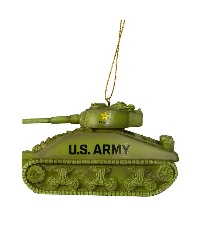 U.S. Army Sherman Tank Ornament