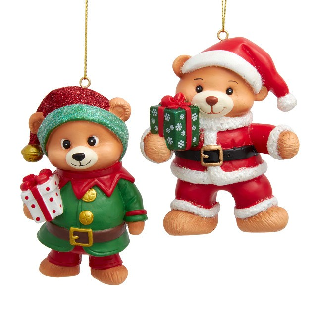 Elf Bear or Santa Bear Ornament