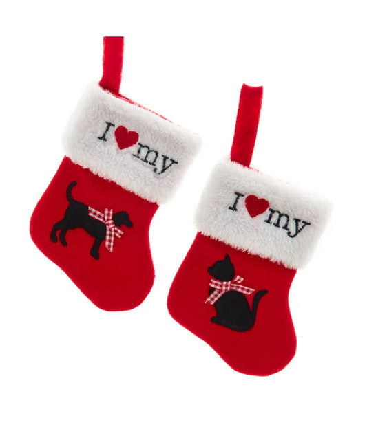 Mini Velvet Pet Stocking